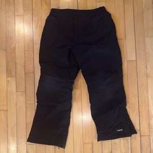 Lands' End Kids Black Cold weather snow pants girls size 8